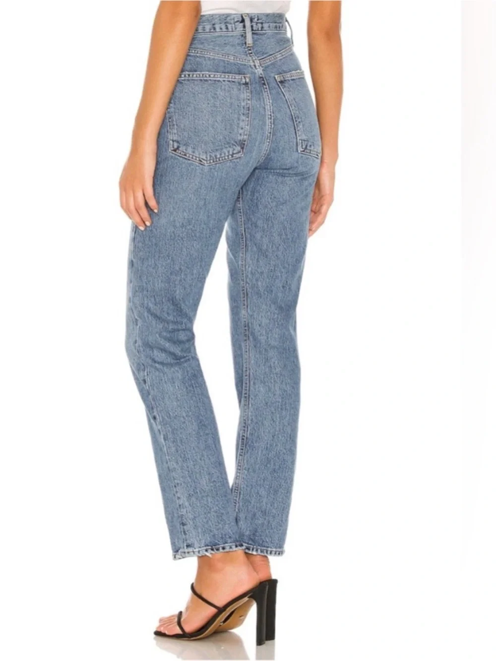 AGOLDE 90s PINCH WAIST HIGH RISE STRAIGHT IN NAVIGATE Size 24 - Picture 2 of 12